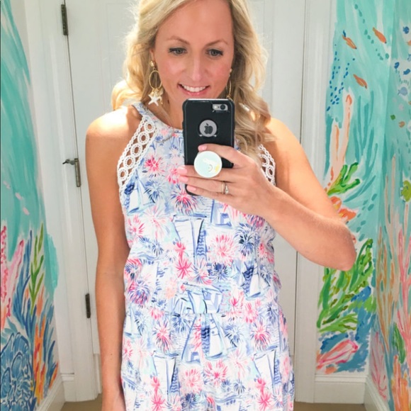 New Lilly Pulitzer One Piece Women’s Sleeveless Romper Size XXS with Pockets - Picture 16 of 17